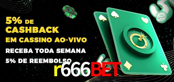Promoções do cassino ao Vivo r666bet